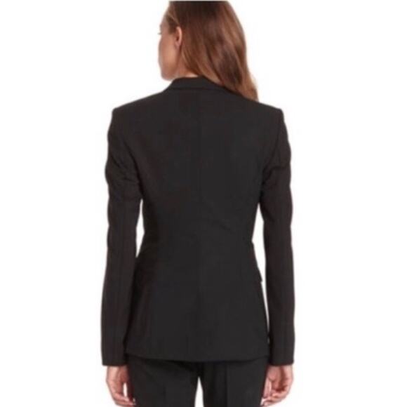 Hugo Boss Juicy Wool Blazer Size 2 Black - Picture 3 of 15